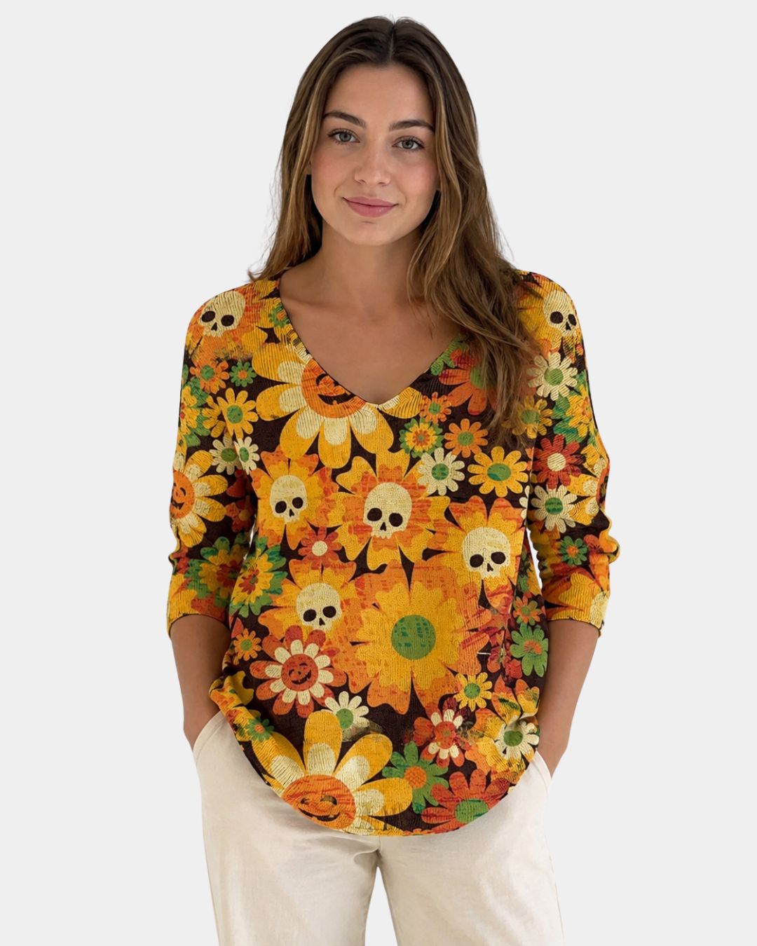 Elodie | Sweater med V-hals