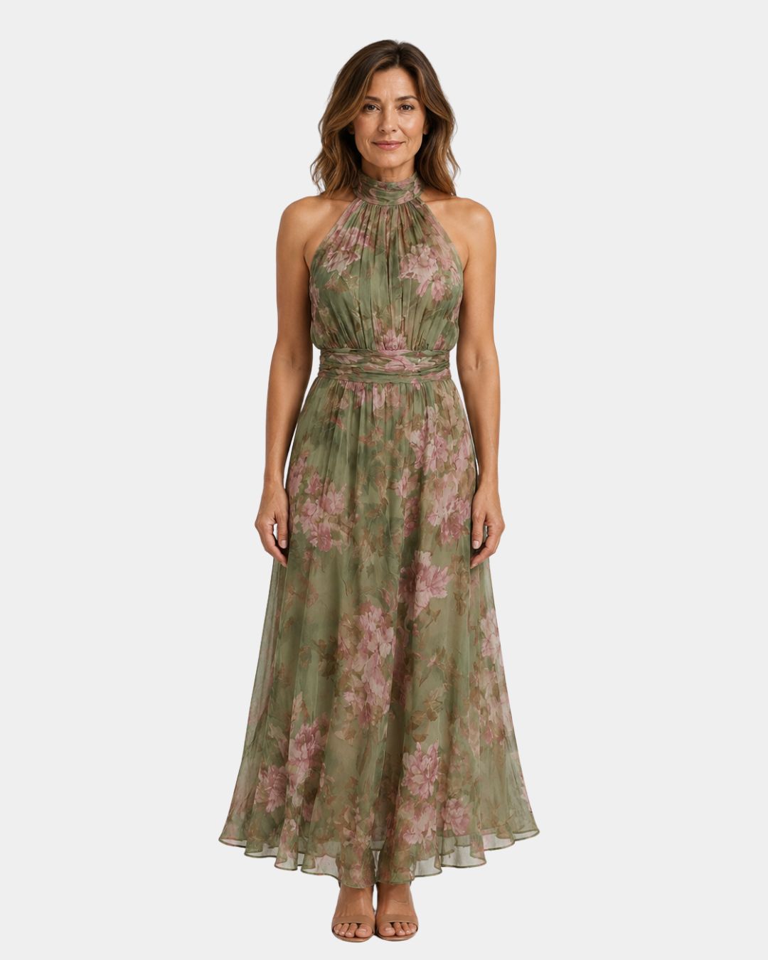 Maïa | Elegant lang blomstret kjole