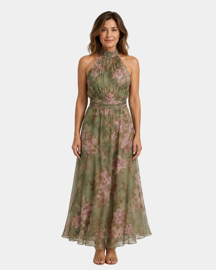 Maïa | Elegant lang blomstret kjole