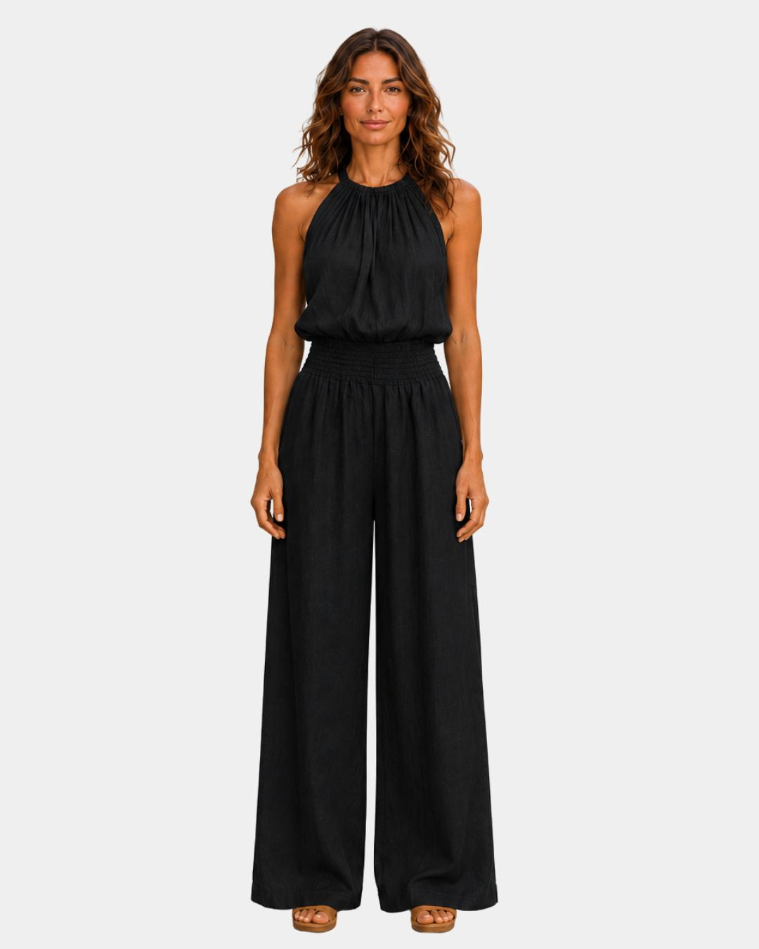 Ghisleine | Elegant buksedragt med halterneck