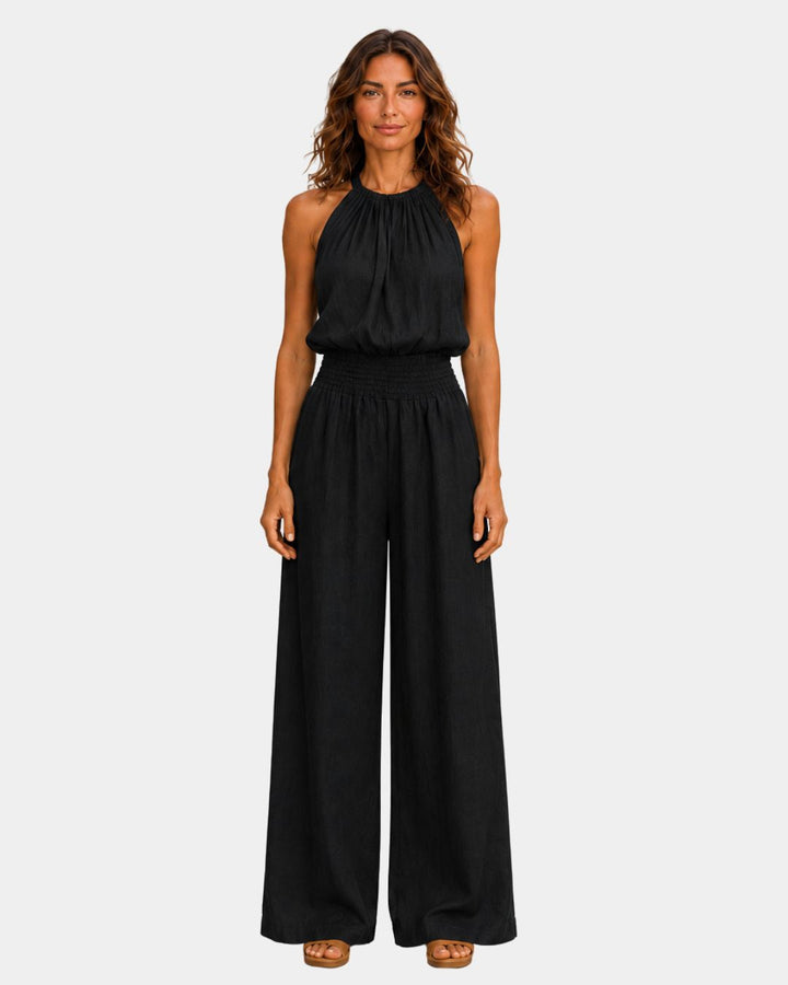 Ghisleine | Elegant buksedragt med halterneck