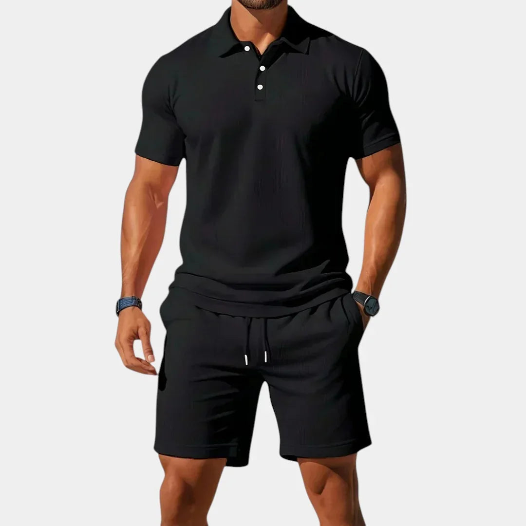 Vincent | Elegant sæt med polo og shorts