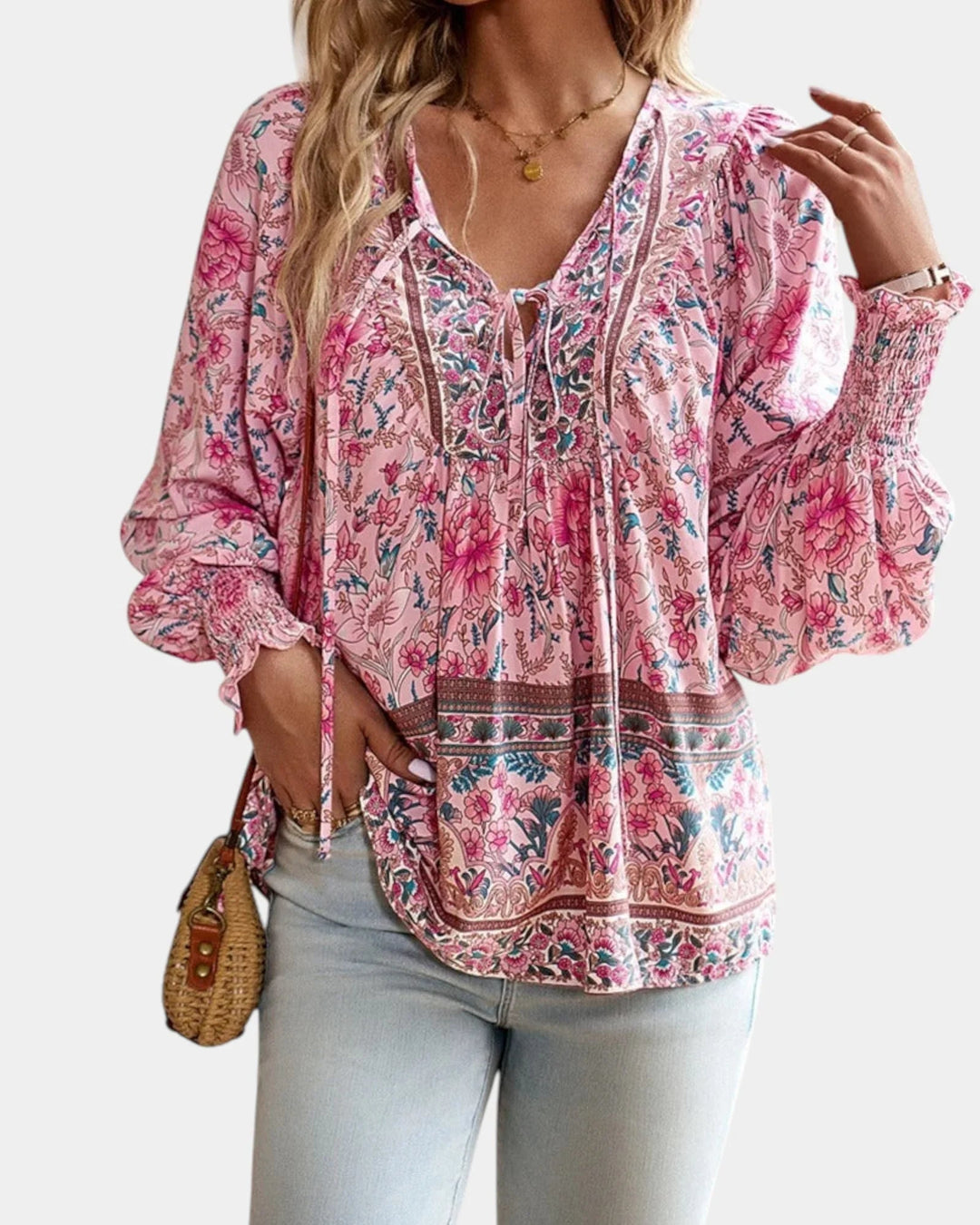 Jany | Blomstret bluse