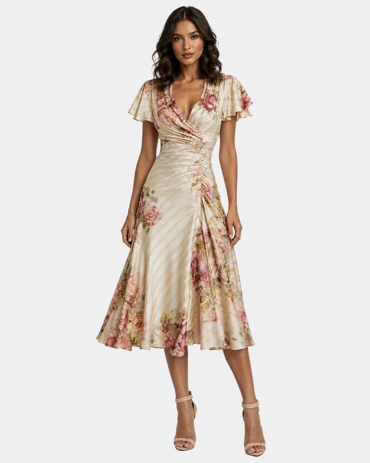 Bibiane | Blomstret midikjole