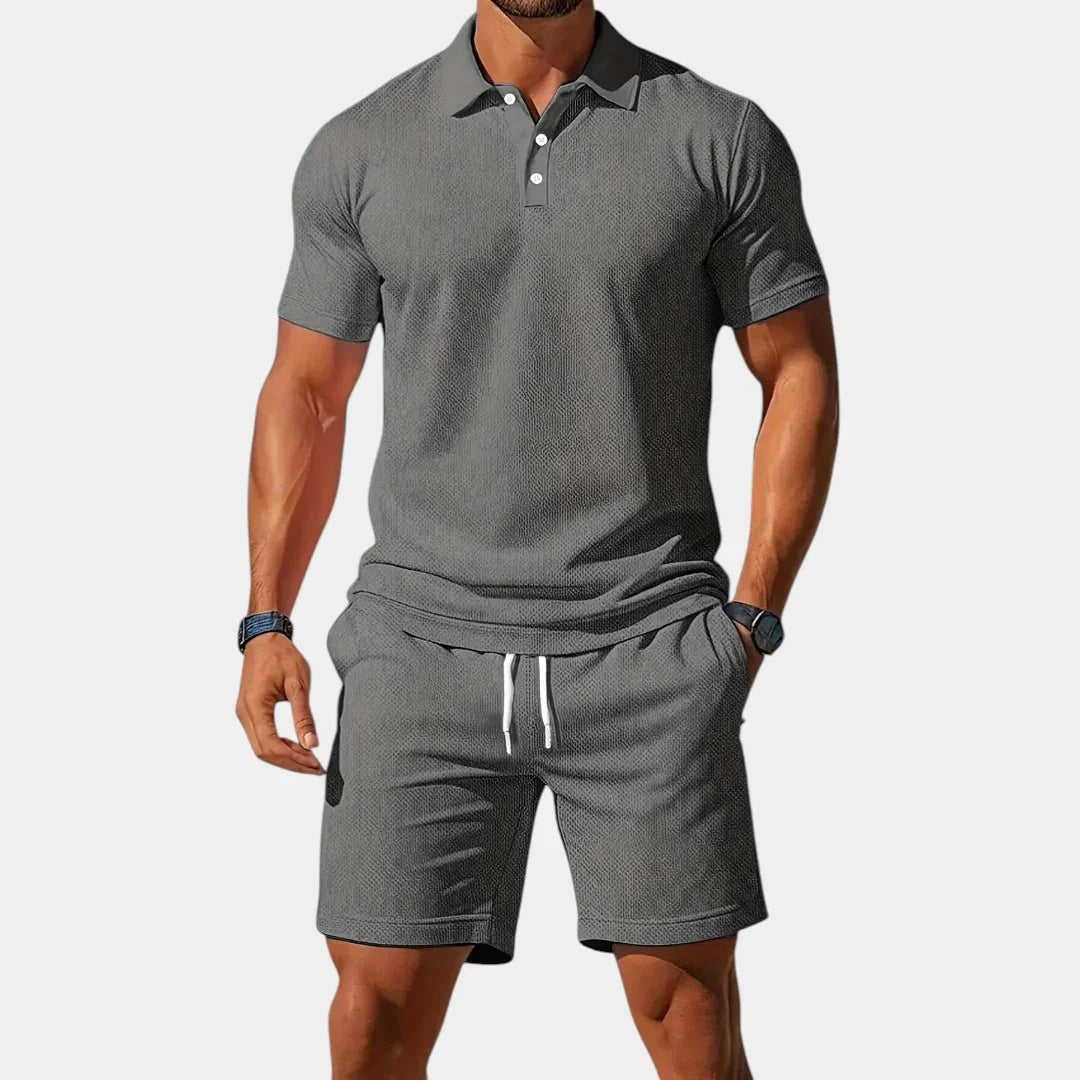 Vincent | Elegant sæt med polo og shorts