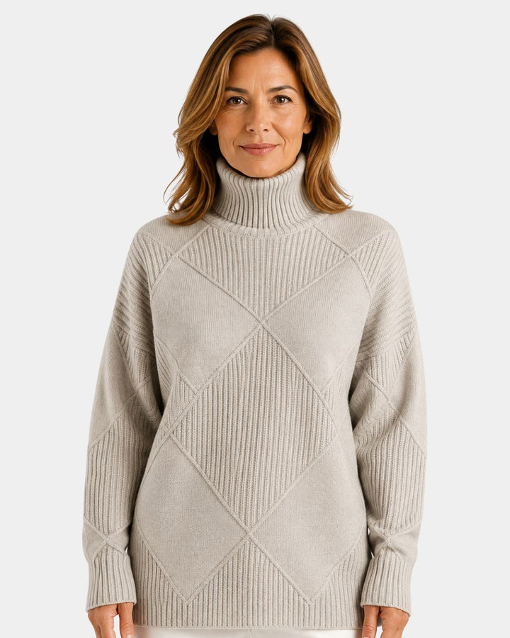 Lauren | Luksuriøs sweater med høj hals