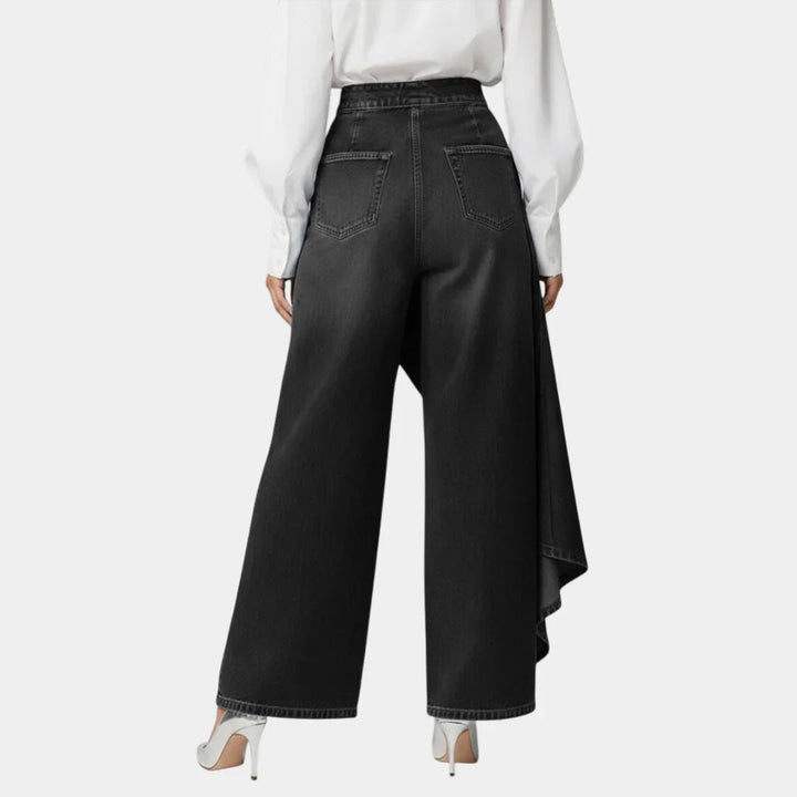 Martina | Højtaljede jeans med vide ben