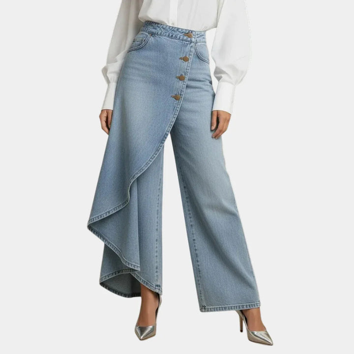 Martina | Højtaljede jeans med vide ben