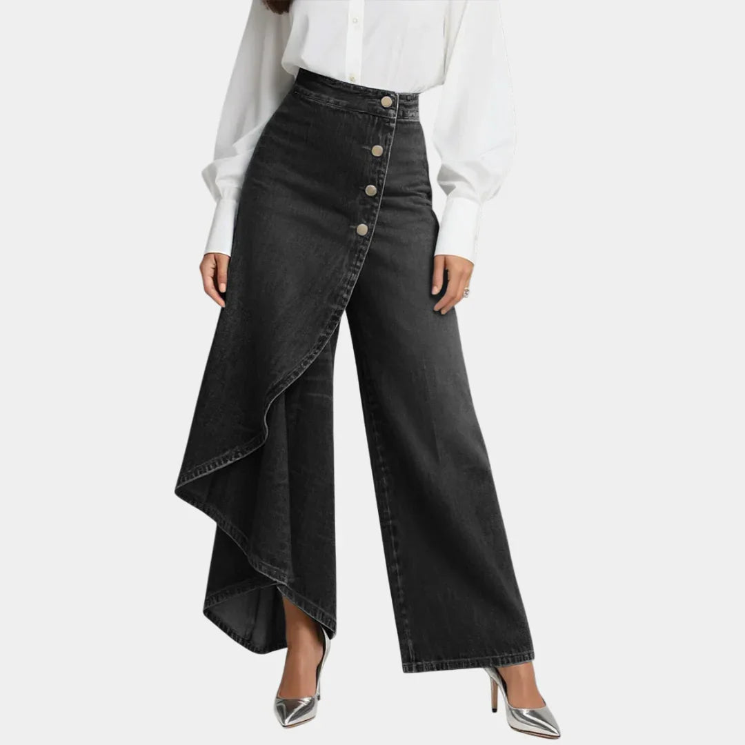 Martina | Højtaljede jeans med vide ben