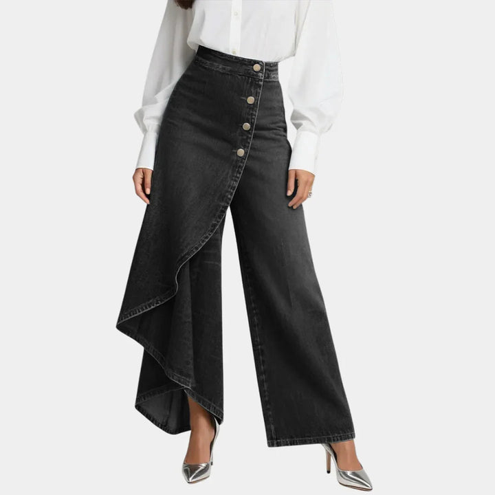 Martina | Højtaljede jeans med vide ben