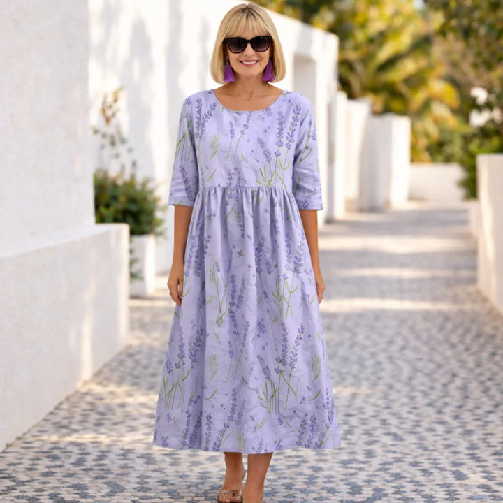 Susan | Blomstret kjole med sommerstemning