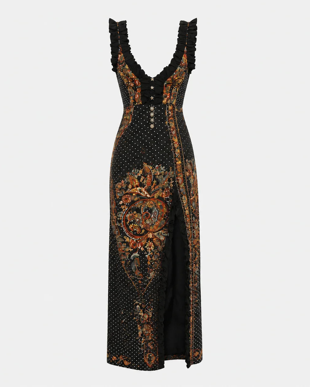 Richilde | Blomstret kjole i boheme-stil