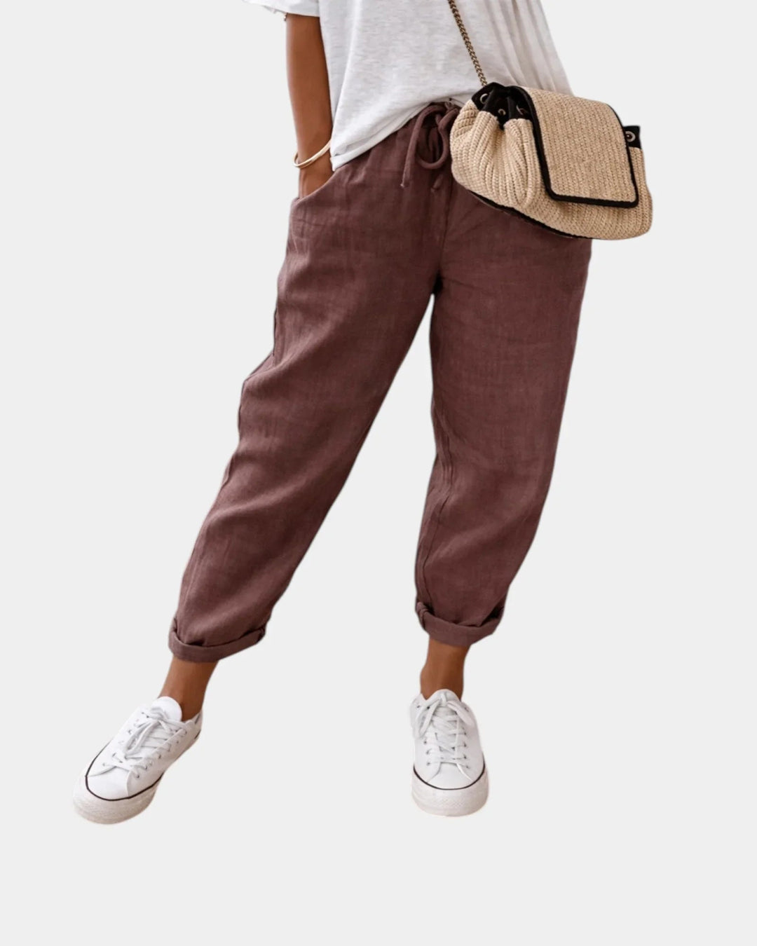 Sofie | Åndbare, afslappede og elegante bukser (brun)