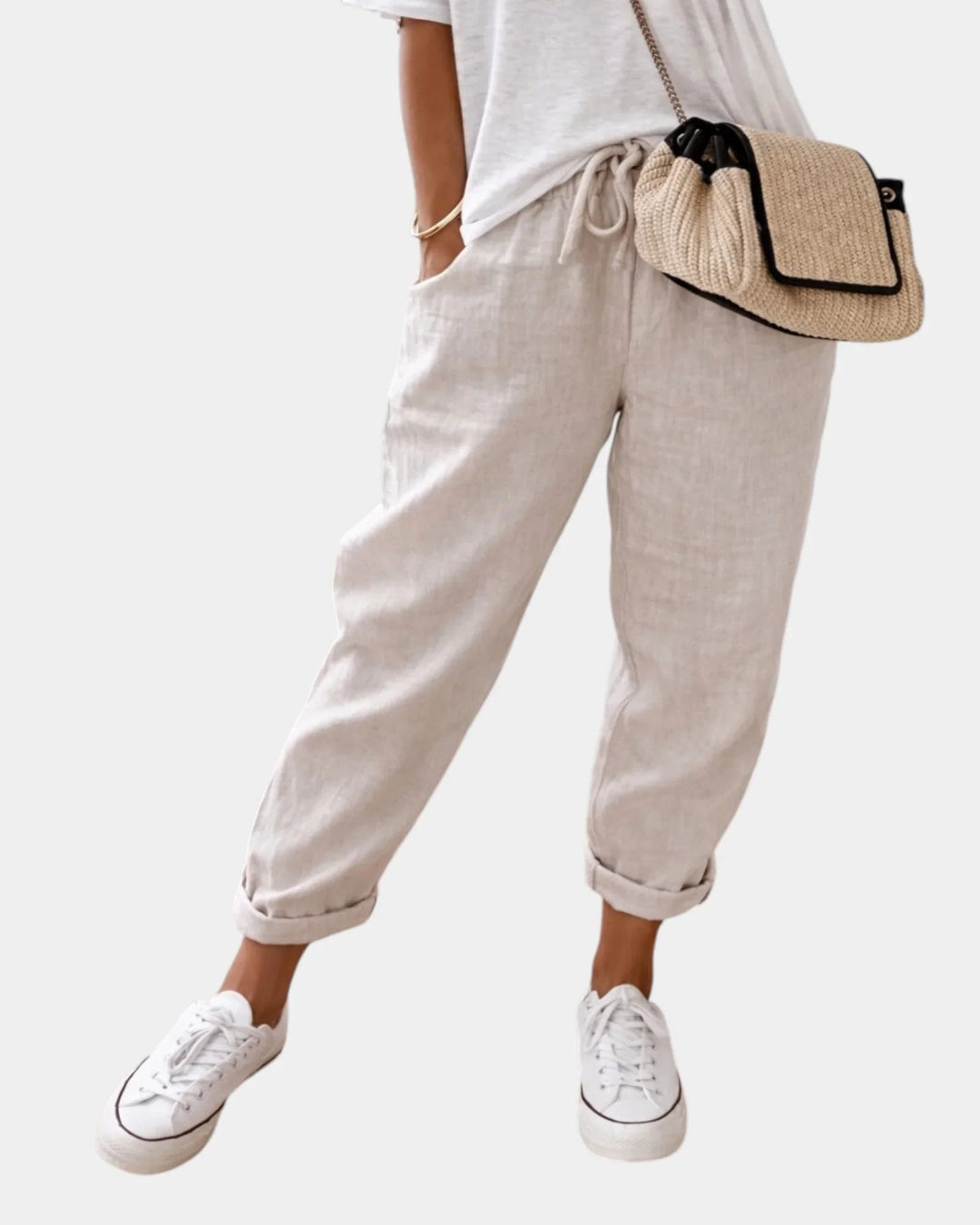 Sofie | Åndbare, afslappede og elegante bukser (khaki)
