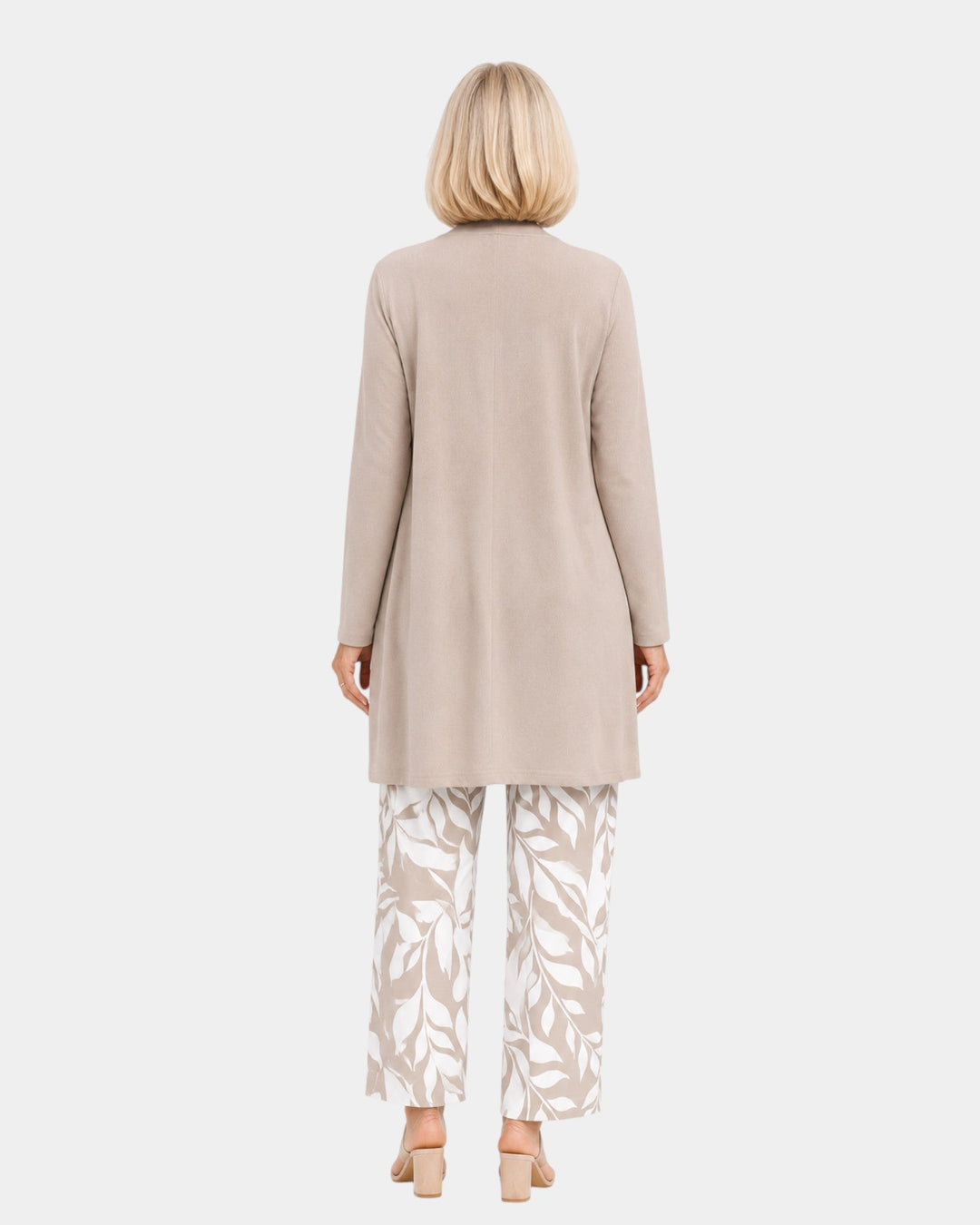 Genevieve | Tredelt botanisk sæt i taupe