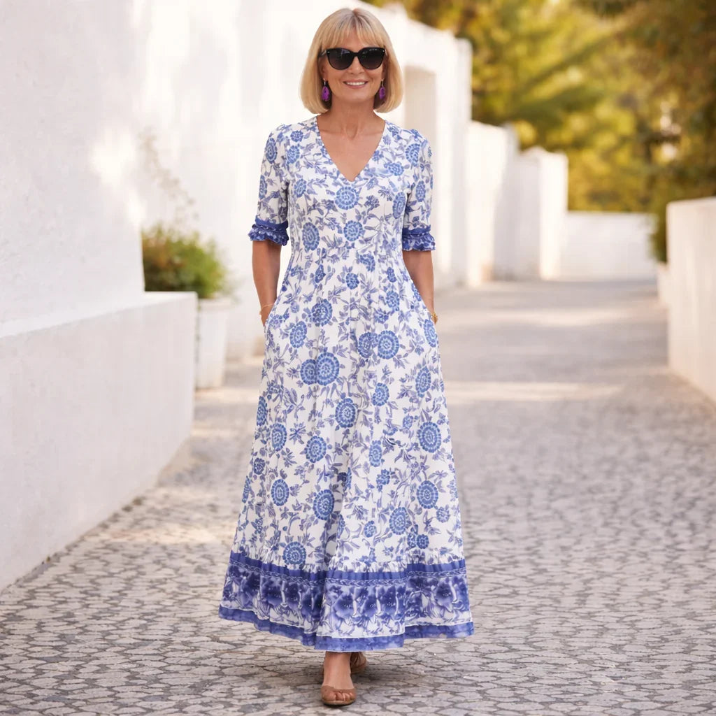 Elly | Elegant og luftig blomstret kjole