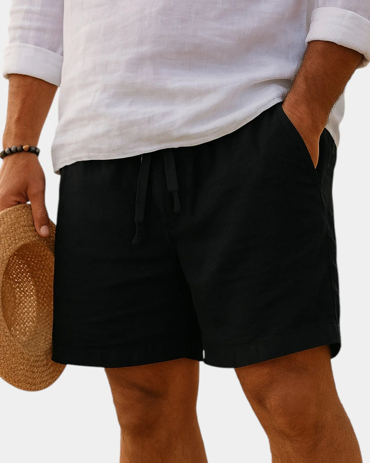 Lucas | Shorts i bomuld og hør