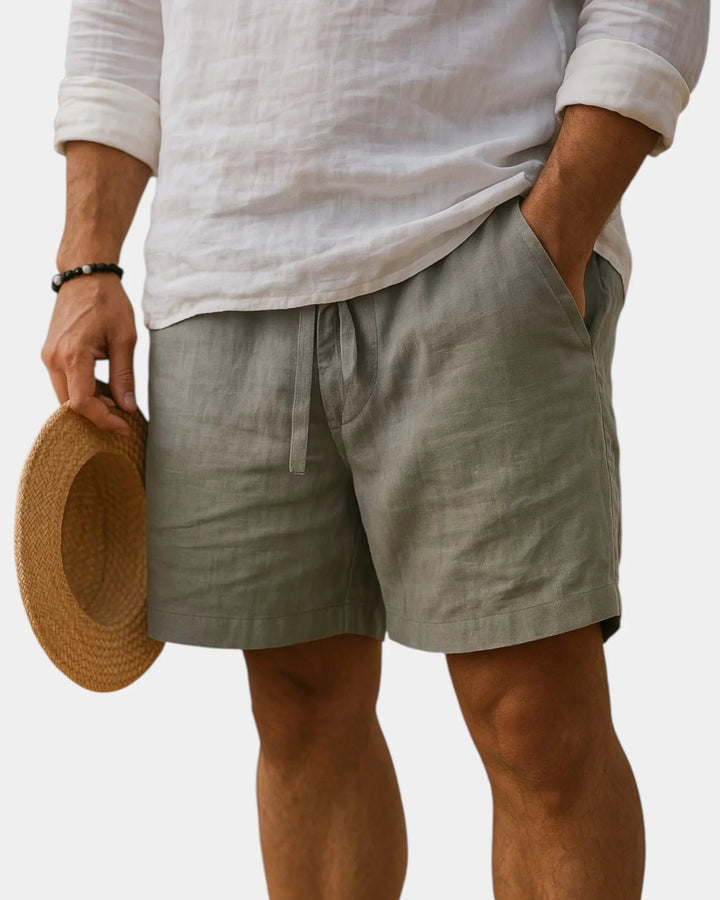 Lucas | Shorts i bomuld og hør