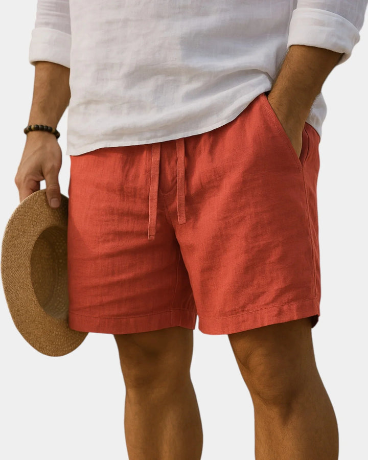Lucas | Shorts i bomuld og hør