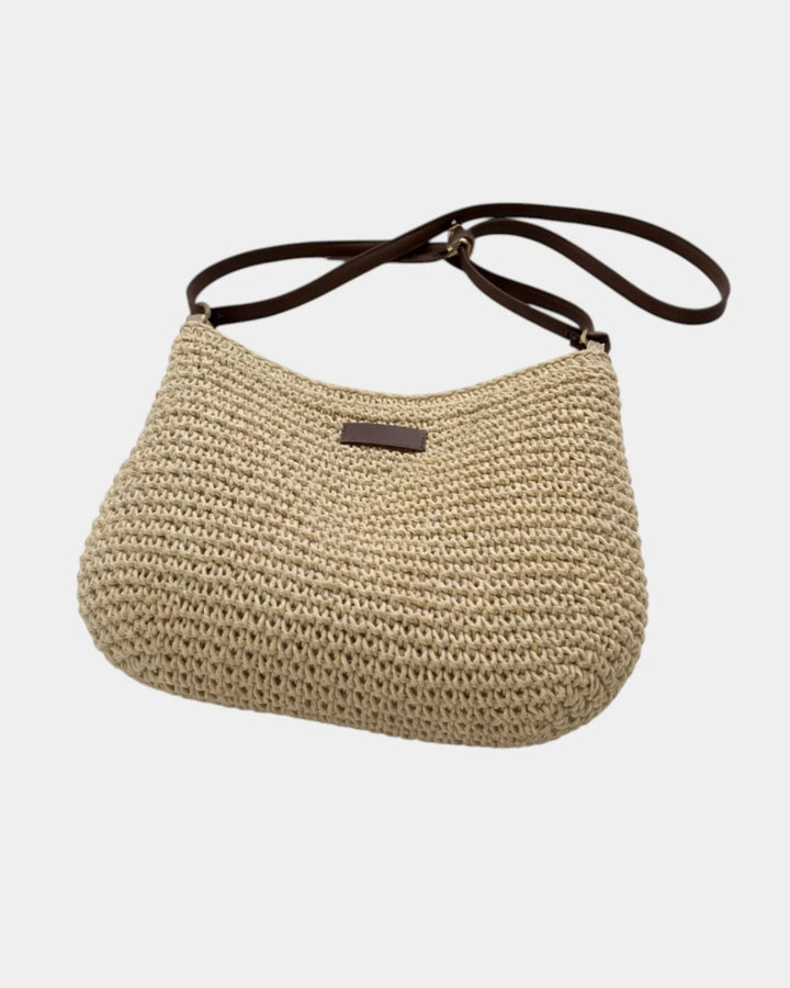 Fabiola | Crossbody-taske med stråeffekt