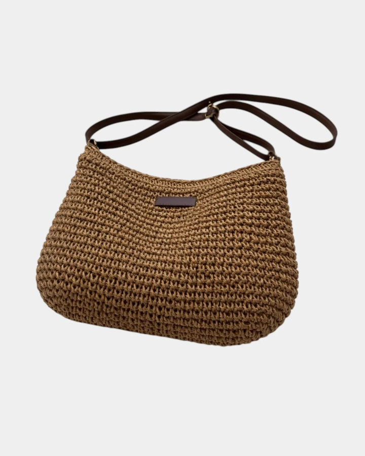 Fabiola | Crossbody-taske med stråeffekt
