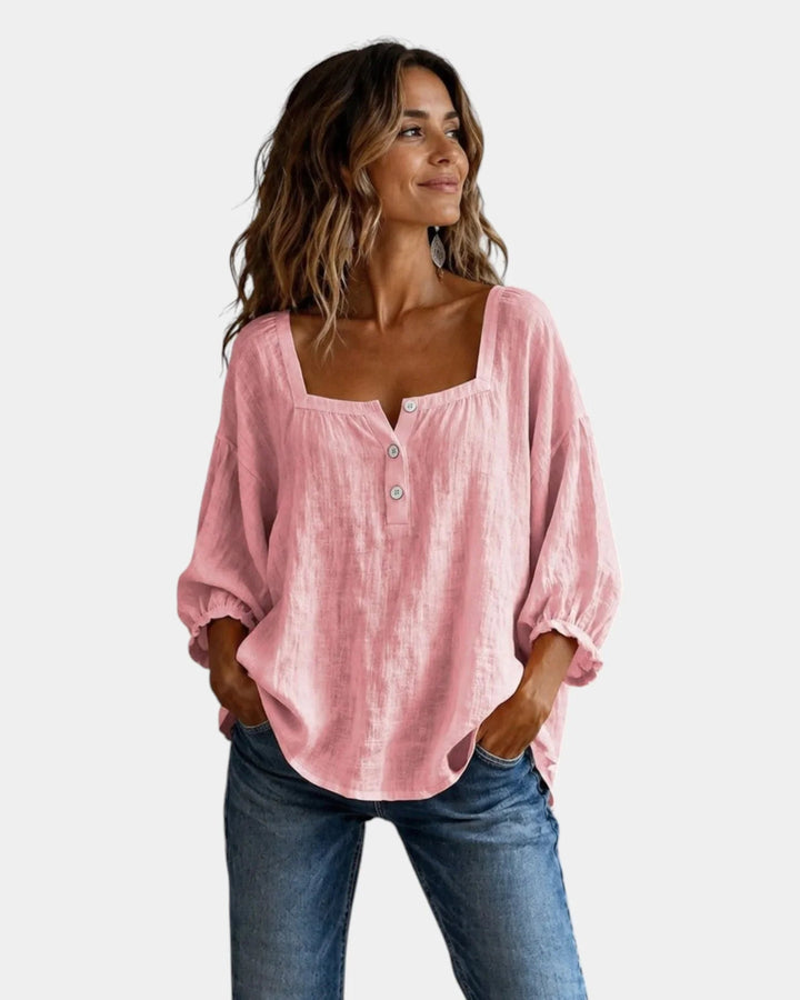 Mounia | Let bluse med lange ærmer
