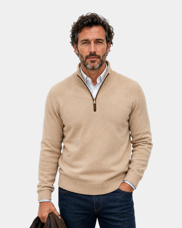 Malik | Elegant sweater med lynlås