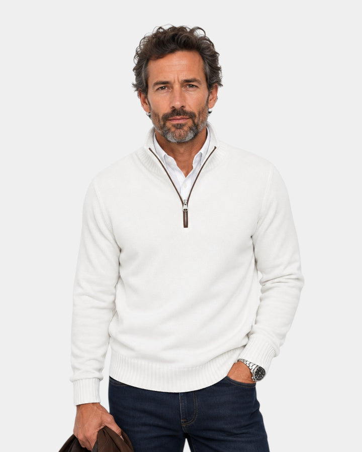 Malik | Elegant sweater med lynlås