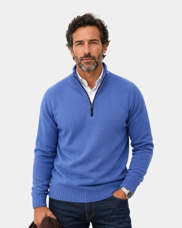 Malik | Elegant sweater med lynlås