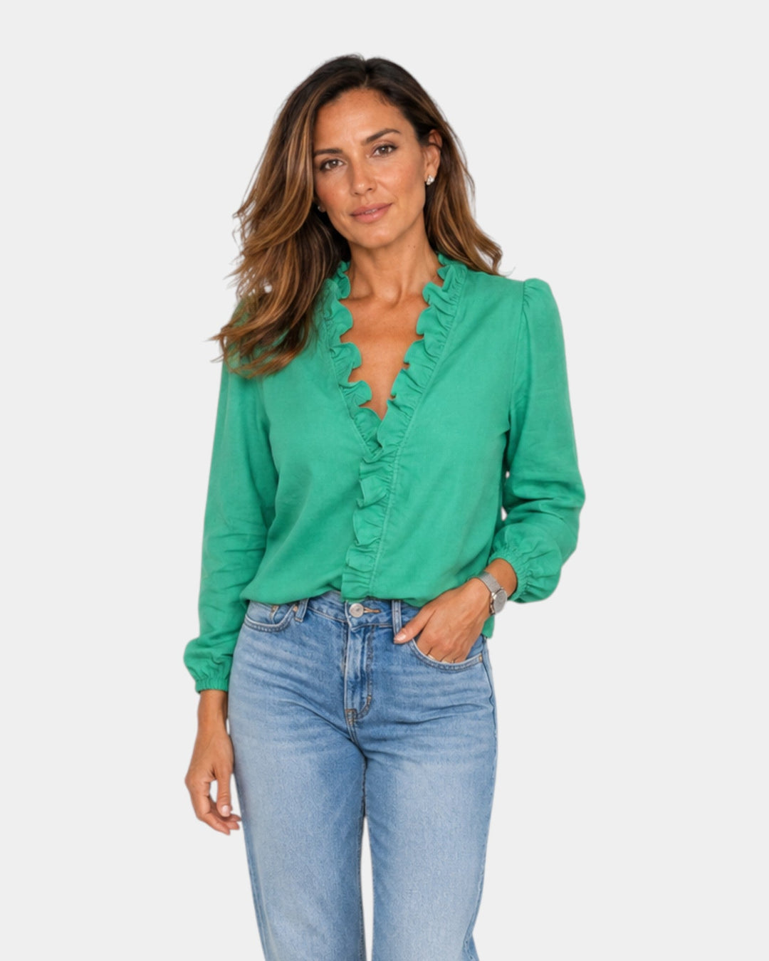 Élise | Bluse med flæser