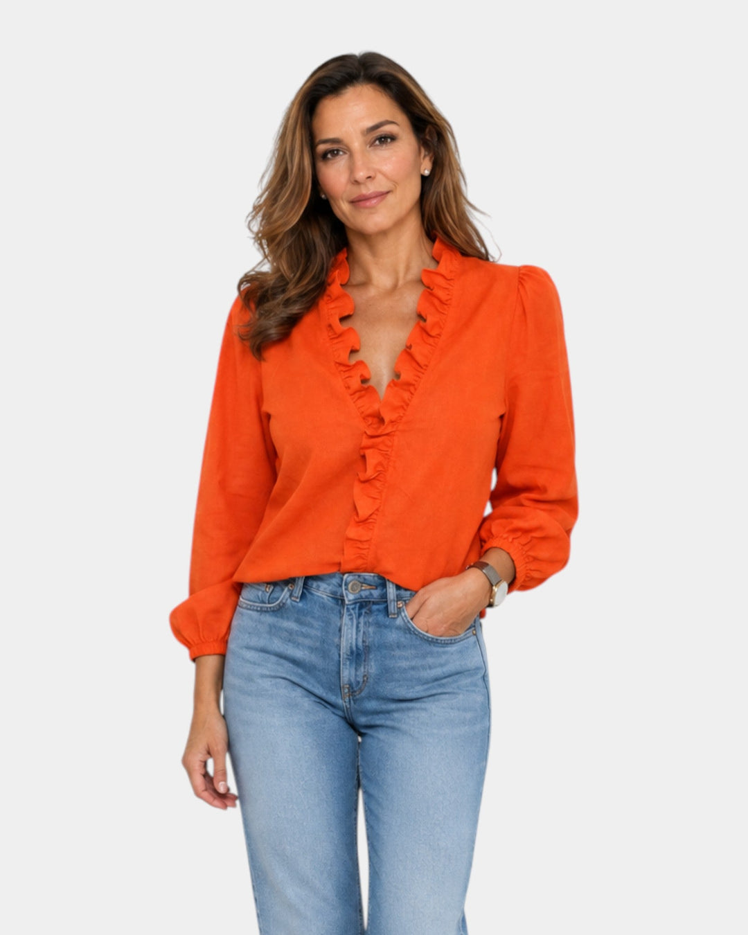 Élise | Bluse med flæser