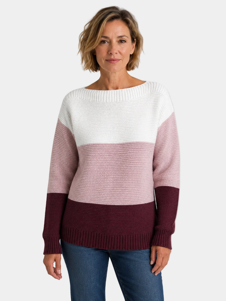 Serena | Blød sweater med farveovergang og behagelig pasform
