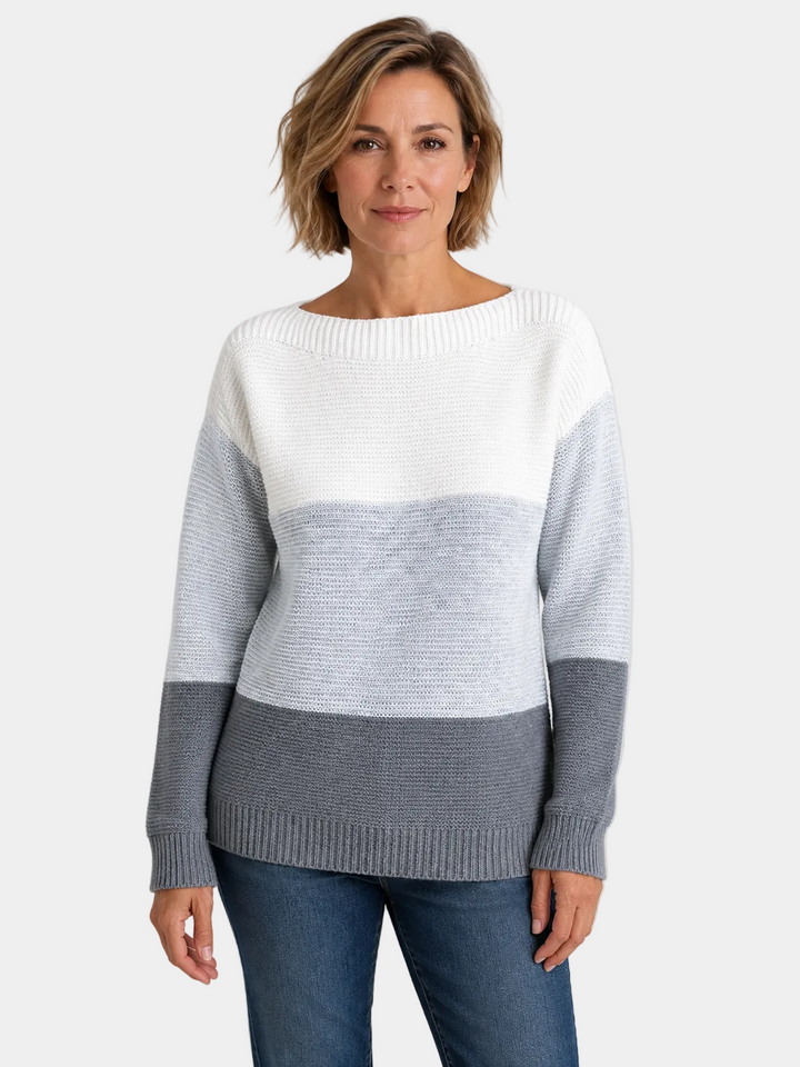 Serena | Blød sweater med farveovergang og behagelig pasform