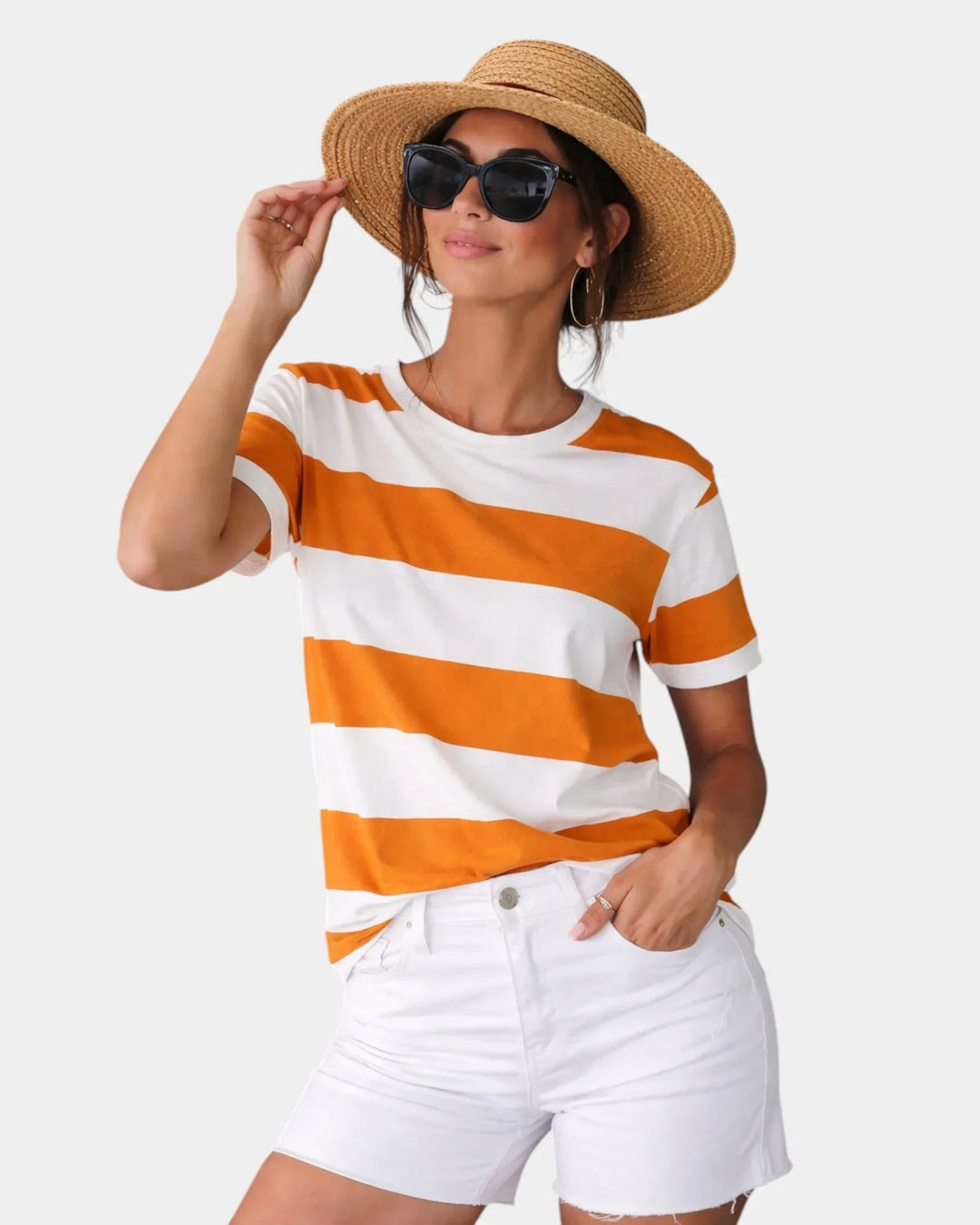 Safia | Stribet T-shirt