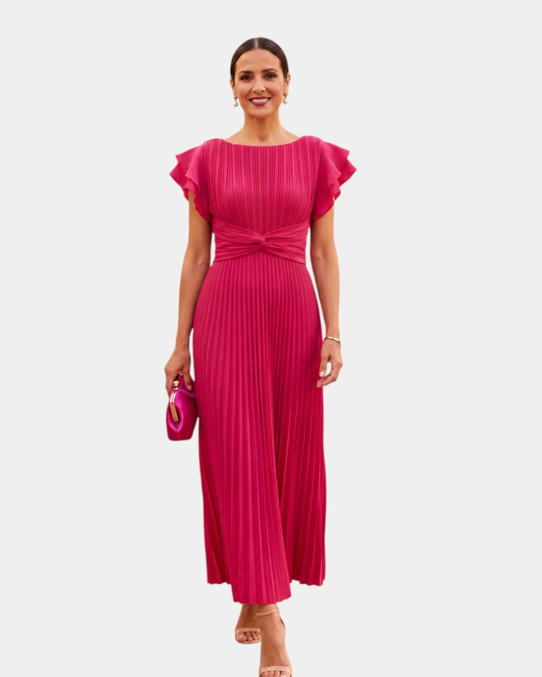 Wiam | Elegant plisseret maxikjole