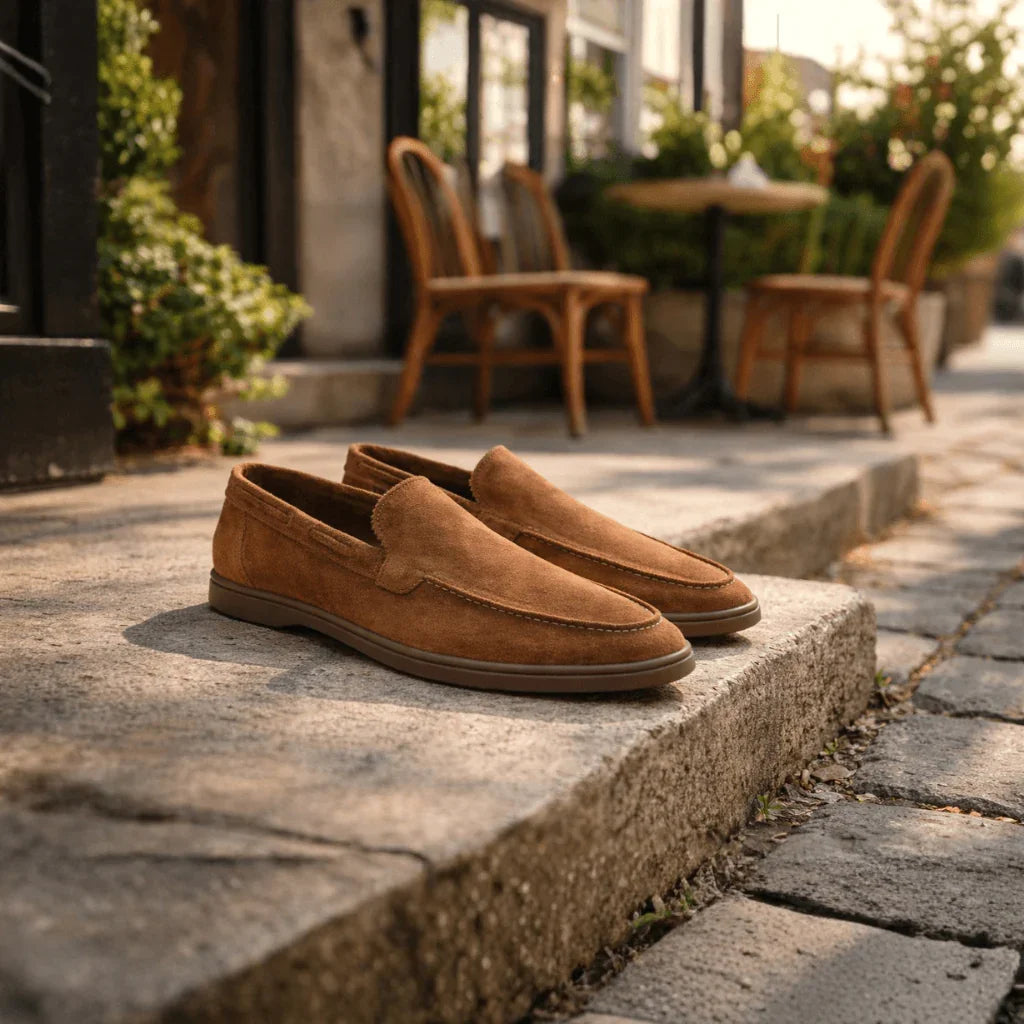 Henri | Raffineret ruskinds-loafer til herrer
