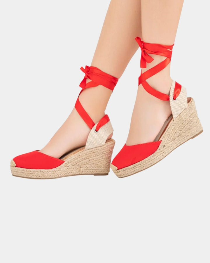 Denise | Espadriller med høj hæl