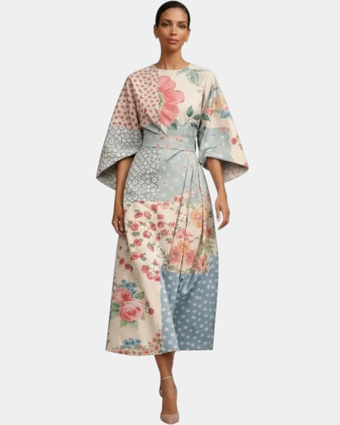 Vera | Blomstret midikjole