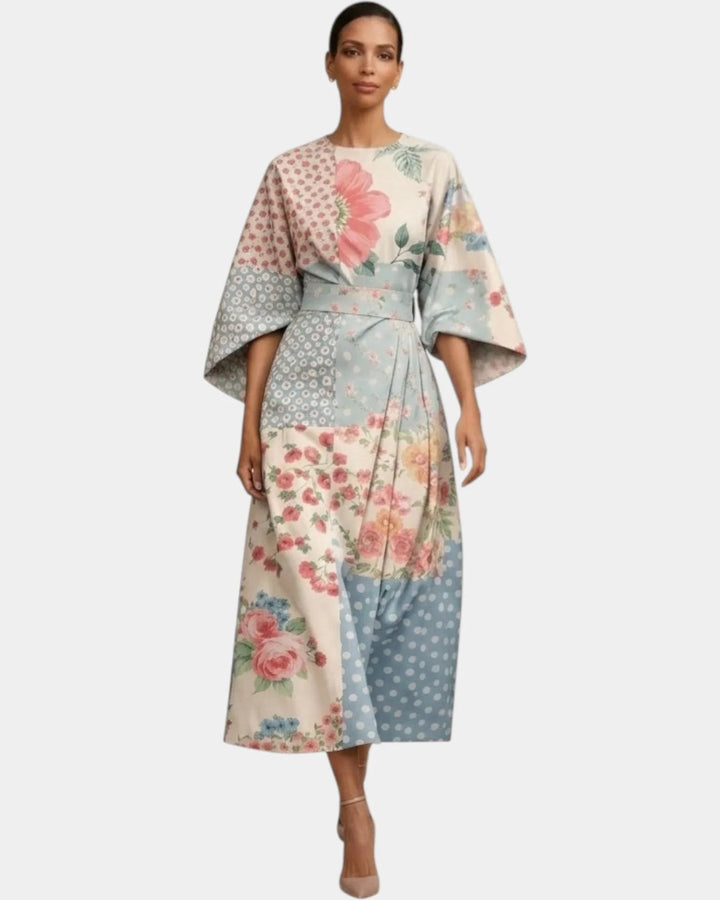 Vera | Blomstret midikjole