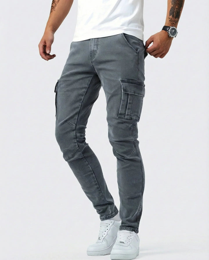 Jean | Elastiske cargobukser