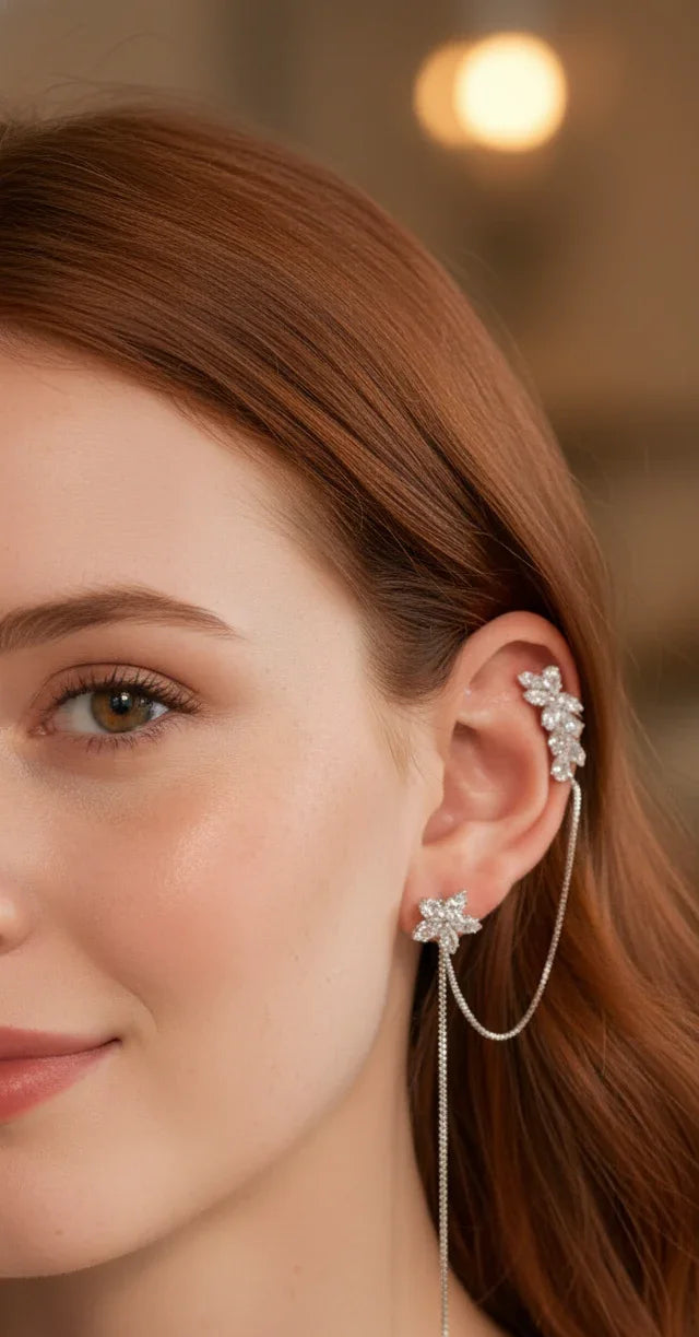 Eden | Ear cuff med blomst