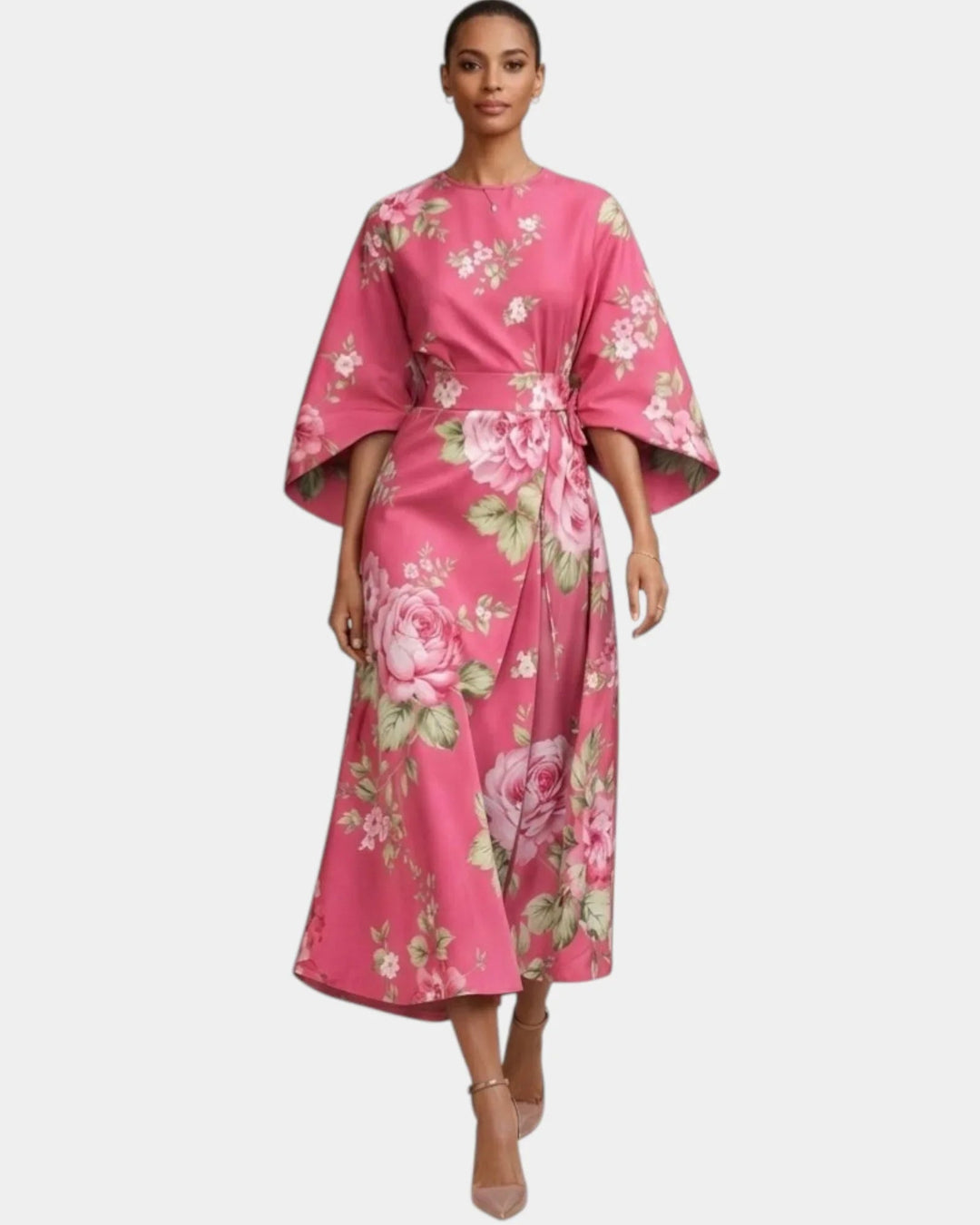 Vera | Blomstret midikjole