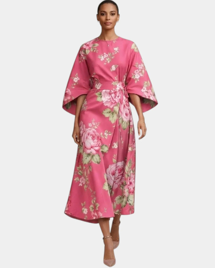 Vera | Blomstret midikjole