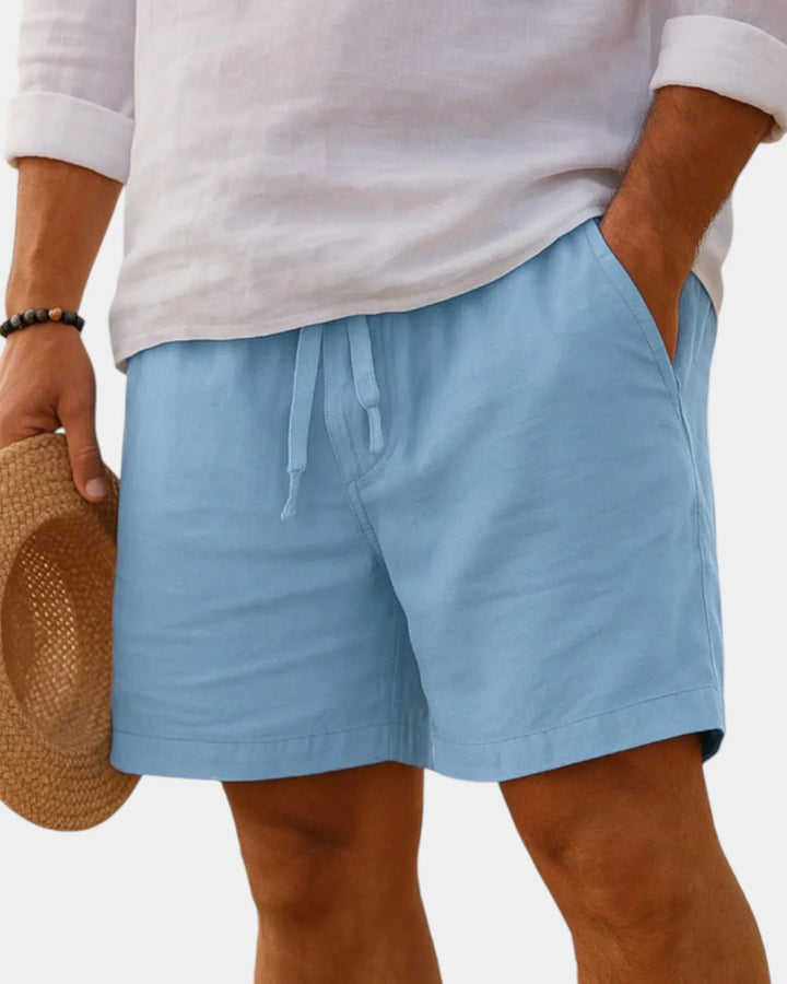 Lucas | Shorts i bomuld og hør