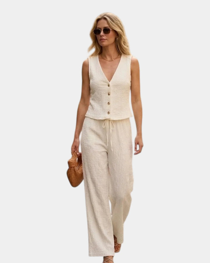 Vivette | Sæt med bukser og elegant top