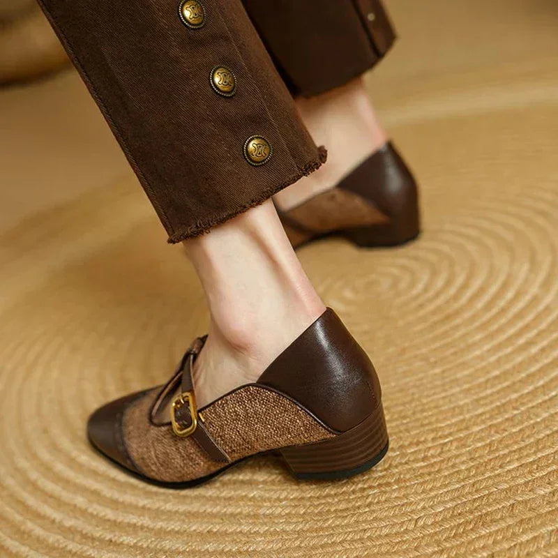Chloé | Vintage-lædersko med spænde