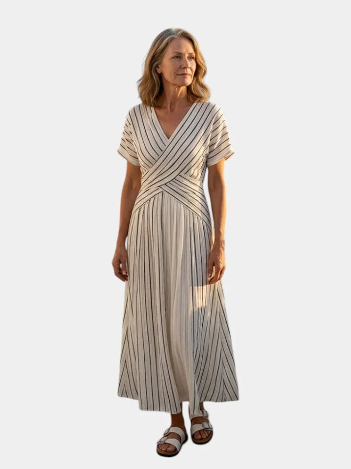 Nouha | Midikjole med V-hals