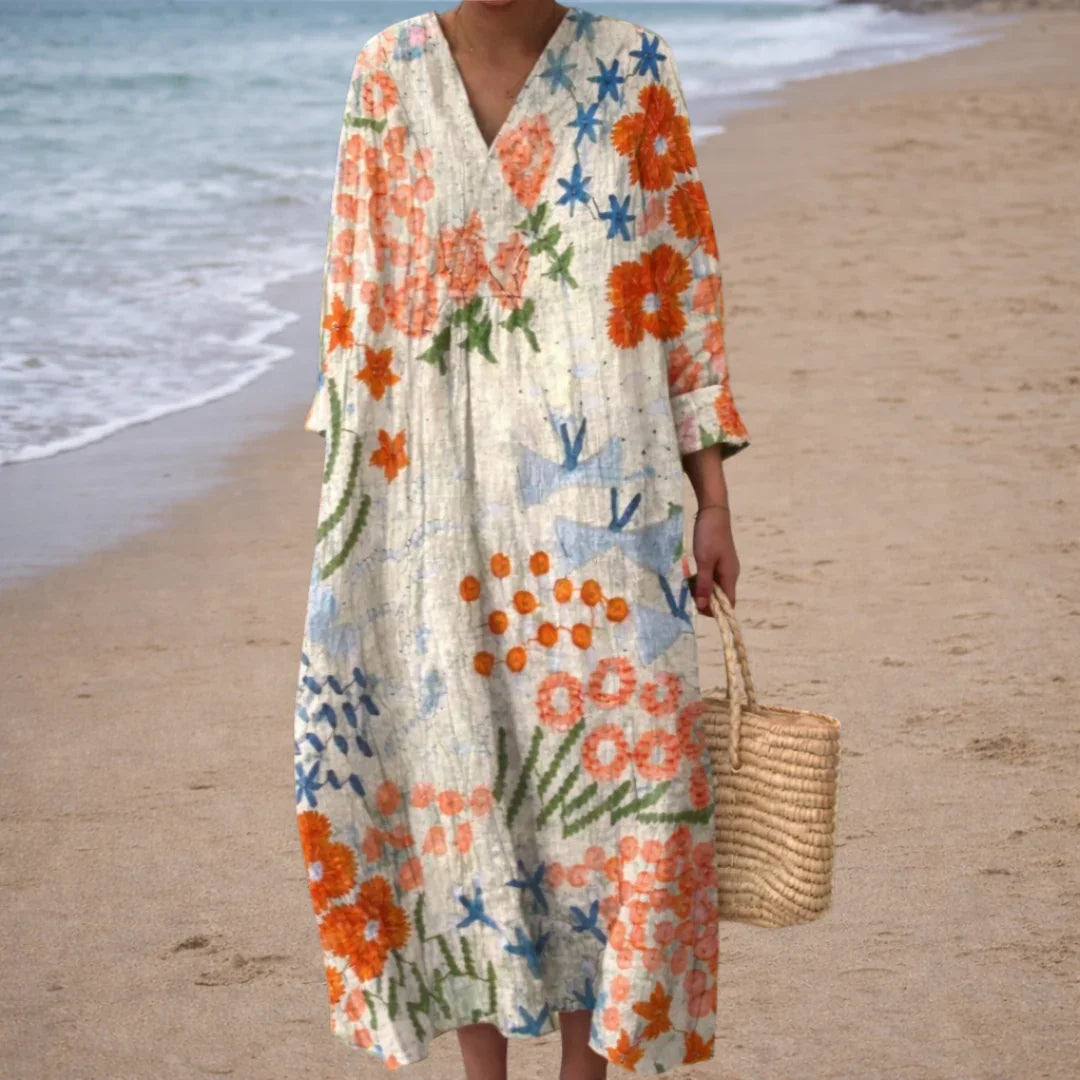Floriane | Elegant blomstret kjole