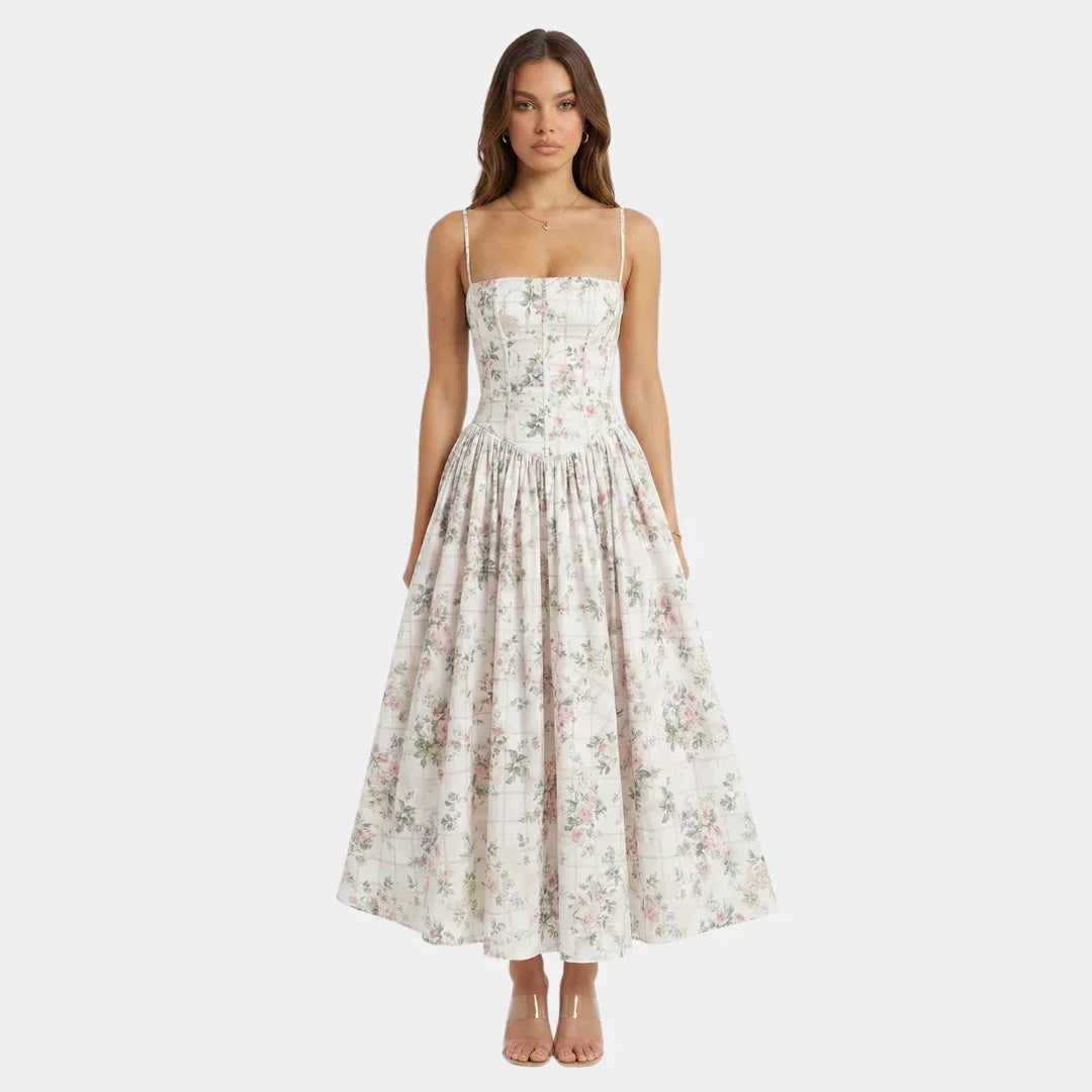 Oriane | Blomstret maxikjole