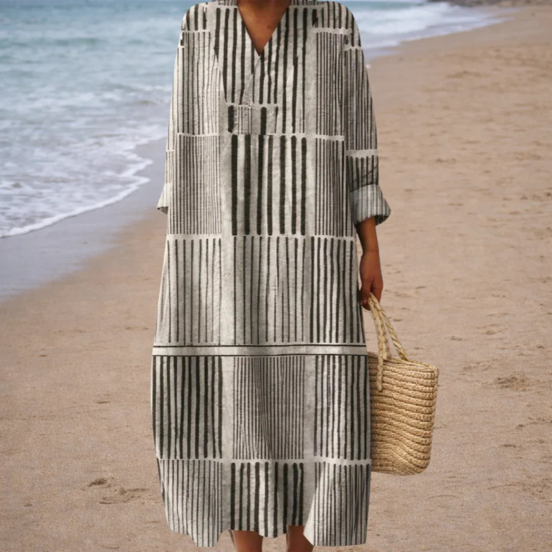 Béatrice | Elegant geometrisk kjole